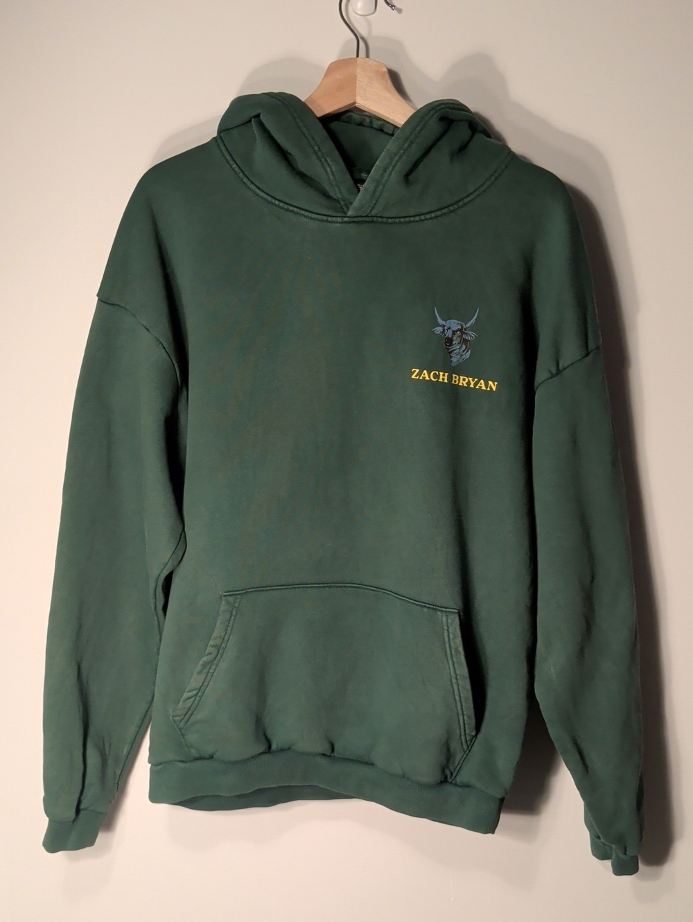 Zach Bryan "Burn Burn Burn" Tour Green Bull Hoodie